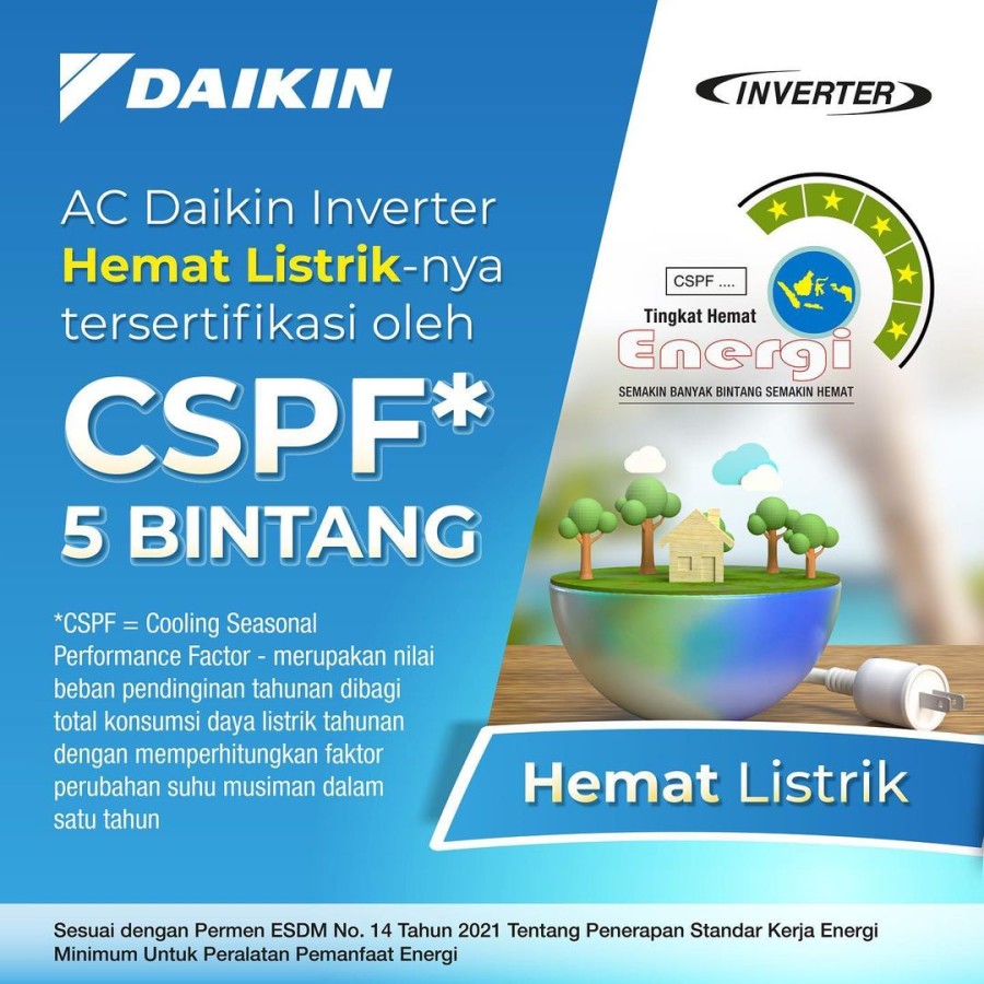 Daikin AC Split Premium High Inverter Thailand 2 PK - FTKM50SVM4 | FTKM50